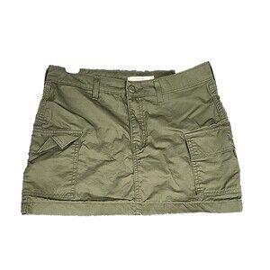 Levi's 94 Cargo Skirt Olive Size 27 100% cotton